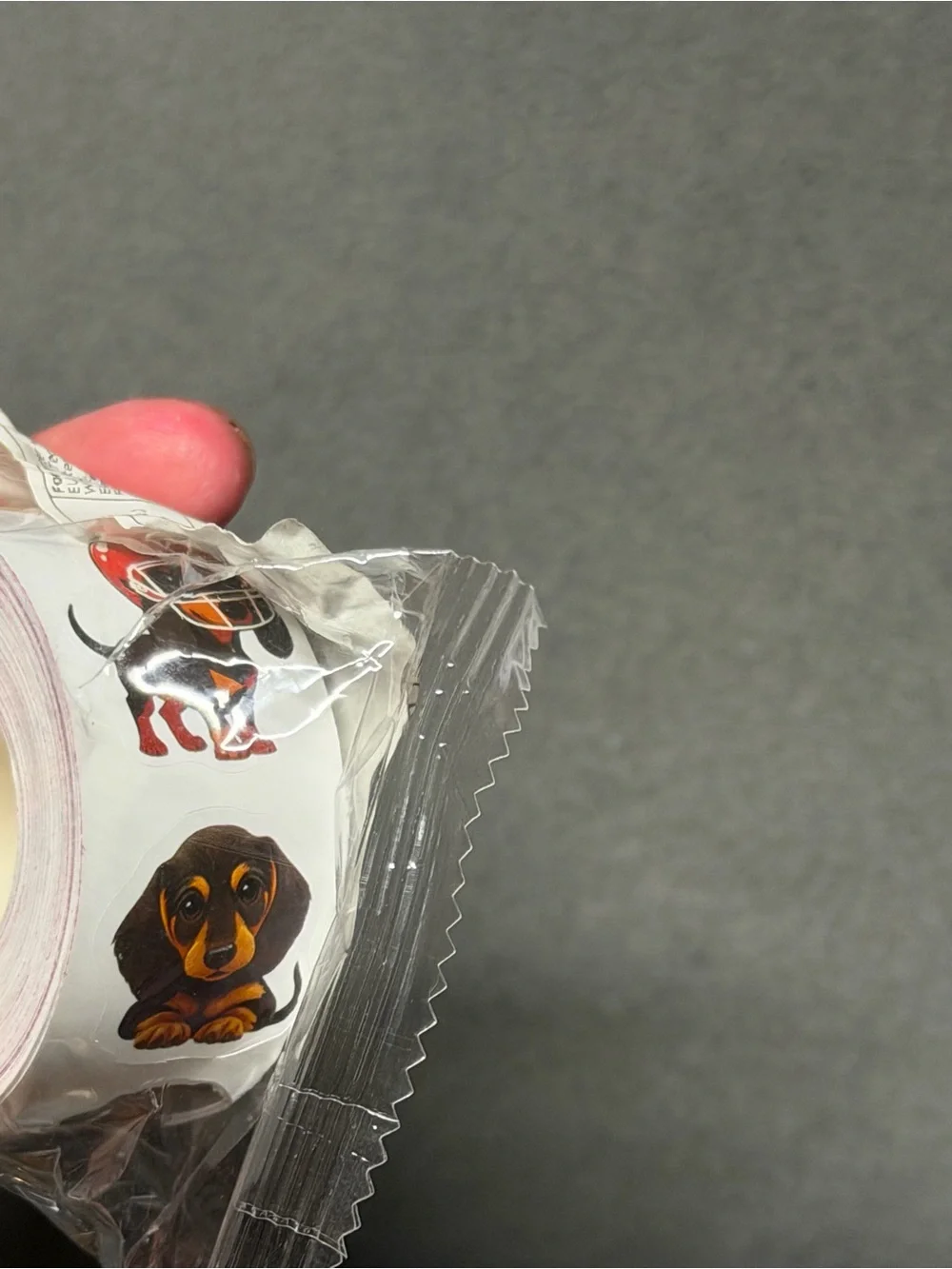 Cute Cartoon Dachshund Sticker Roll
